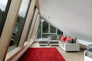 Fernseher, Kamin