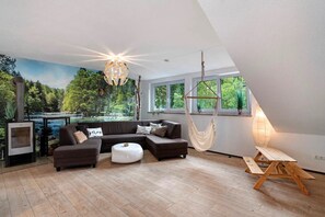 Fernseher, Kamin