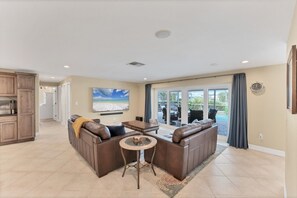 House, 5 Bedrooms | Living area | Smart TV - Punta Gorda Isles 4-Bedroom Private Pool+Spa Home on Canal 4 Home (Punta Gorda)