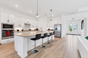 House, 3 Bedrooms | Private kitchen | Fridge, oven, coffee/tea maker, toaster - Private Pool Home With Golf Course View Heritage Landing Golf Resort - 30 Night Minimum 3 Bedroom Home (Punta Gorda)