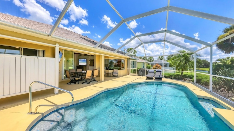 Rotonda West Private Pool Vacation Home On Canal 3 Bedroom Home