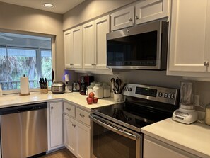Fridge, microwave, oven, stovetop - Angel Home | (Long Acre Lake subdivision shares Seagull Estates amenities) (Sanibel)