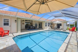 Pool - Punta Gorda 3-Bedroom Canalfront Pool Vacation Home with Dock 3 Home (Punta Gorda)