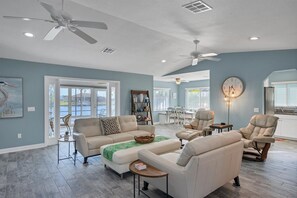 House, 2 Bedrooms | Living area - South Gulf Cove 2 Bedroom Canal Pool Home 2 Home (Port Charlotte)