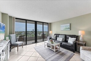 Condo, 2 Bedrooms | Living area | Smart TV - Anchorage Resort Top Floor 2 Bedroom Condo with Gulf Views 2 Condo (Siesta Key)