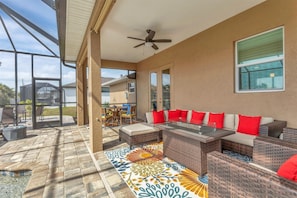 House, 3 Bedrooms | Terrace/patio - South Gulf Cove 3 Bedroom Canal Pool Home 3 Home (Port Charlotte)