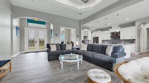 House, 3 Bedrooms | Living area - South Gulf Cove 3 Bedroom Canal Pool Home 3 Home (Port Charlotte)