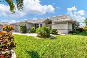 House, 3 Bedrooms | Exterior - Punta Gorda Isles 3 Bedroom Private Pool+Spa Home on Canal 3 Home (Punta Gorda)