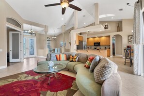 House, 4 Bedrooms | Living area - Cape Coral 4 Bedroom Private Pool Home 4 Home (Cape Coral)