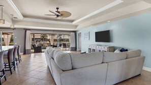 House, 3 Bedrooms | Living area - Punta Gorda Isles 3 Bedroom Private Pool+Spa Home on Canal 3 Home (Punta Gorda)