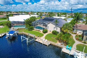 House, 3 Bedrooms | Marina - Punta Gorda Isles 3-Bedroom Private Pool Home on Canal with Dock 3 Home (Punta Gorda)