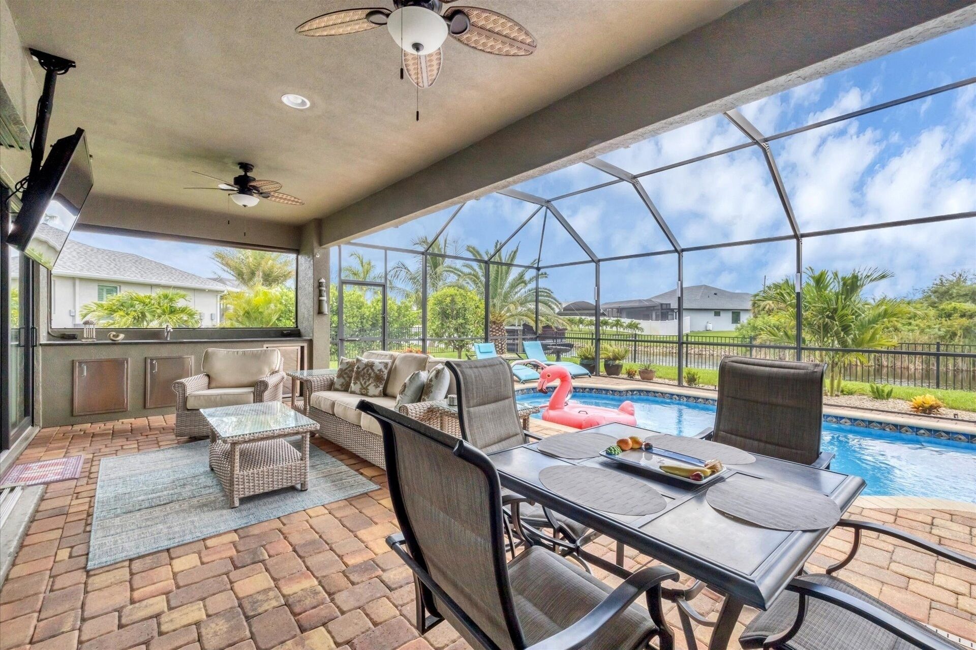 บ้านพัก, 3 ห้องนอน | รับประทานอาหารกลางแจ้ง