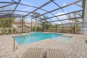 Pool - Heated Pool Home In North Beach Of Nsb Walk To Flagler And Beach 3 Bedroom Home (New Smyrna Beach)