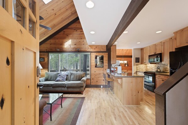 Cabin, 2 Bedrooms | Living area - Pole House 10 2 Bedroom Cabin (Bend)