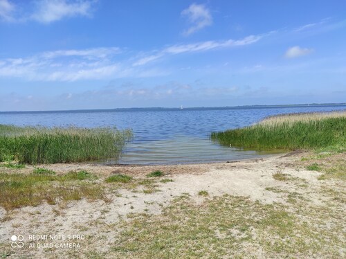 Vacation home close to the Baltic Sea with water views of the Bodden 