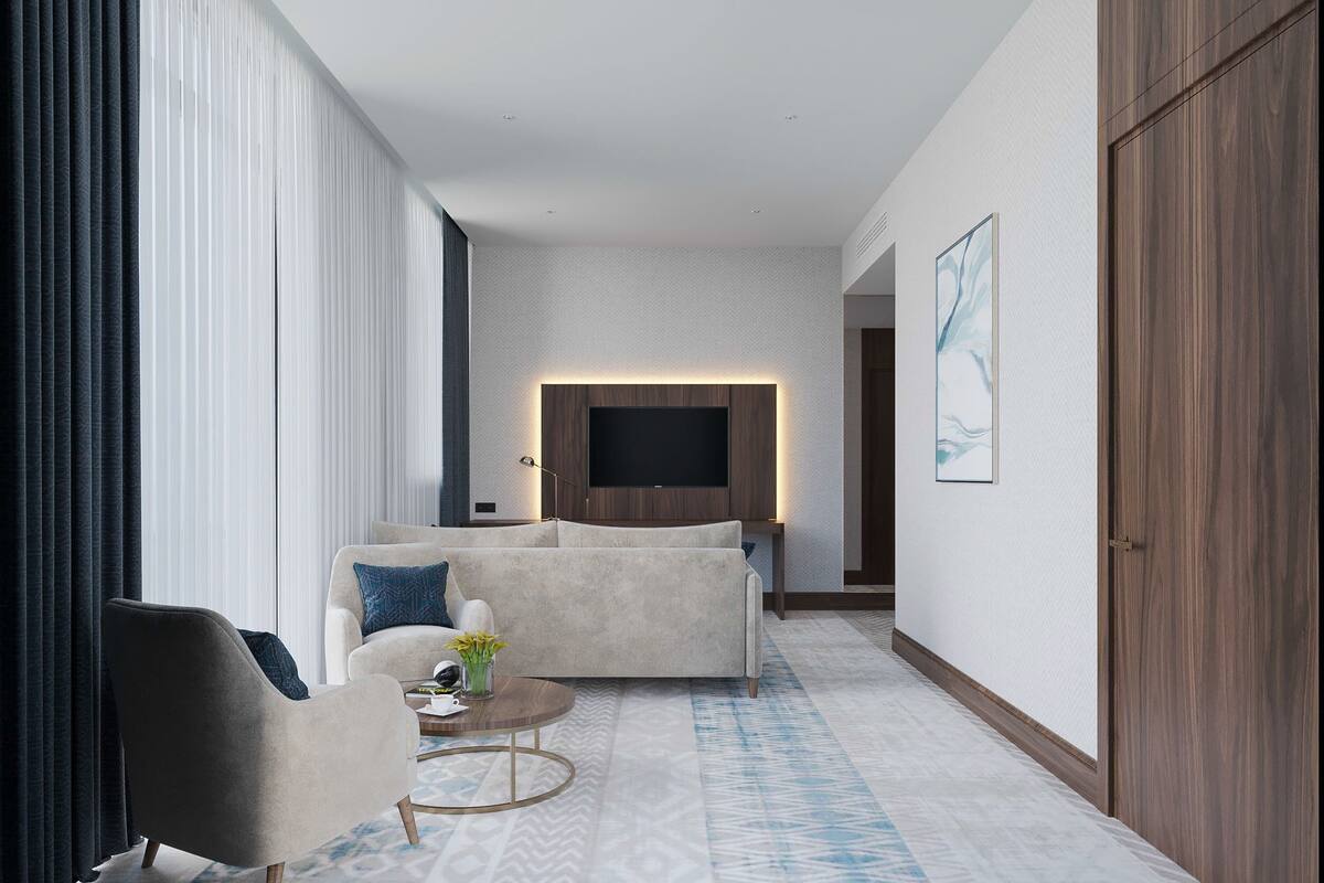 Executive Double Room, Garden View | In-room safe, desk, iron/ironing board, free WiFi