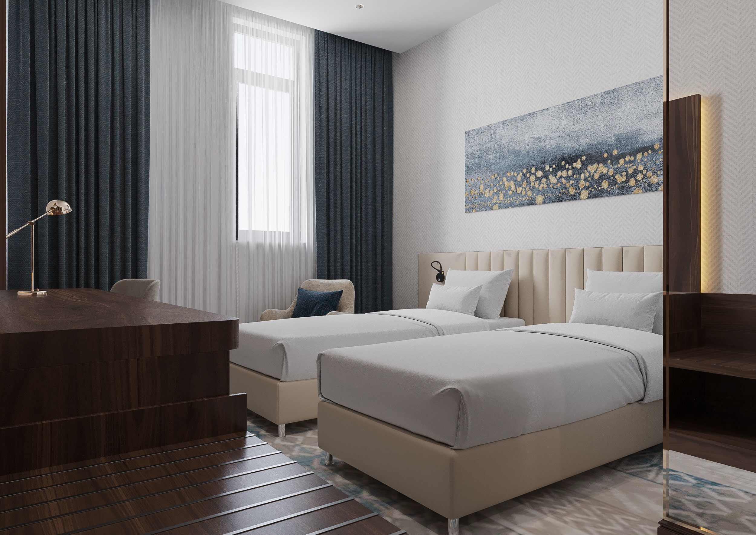 Zimmersafe, Schreibtisch, Bügeleisen/Bügelbrett, Zustellbetten