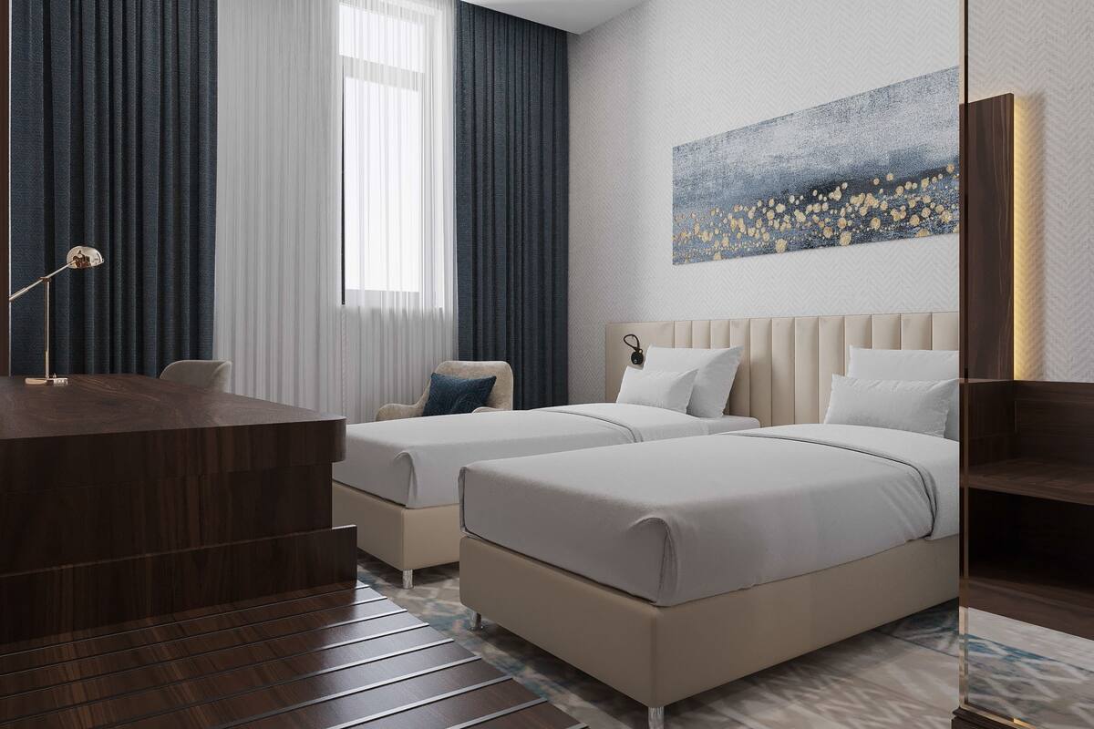 Deluxe Double or Twin Room, Courtyard View | In-room safe, desk, iron/ironing board, free WiFi