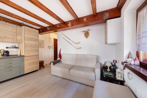 TV - Casetta Del Caregon: tranquility, woods, and a huge terrace with Pelmo view in Vinigo di Cadore (VODO CADORE)