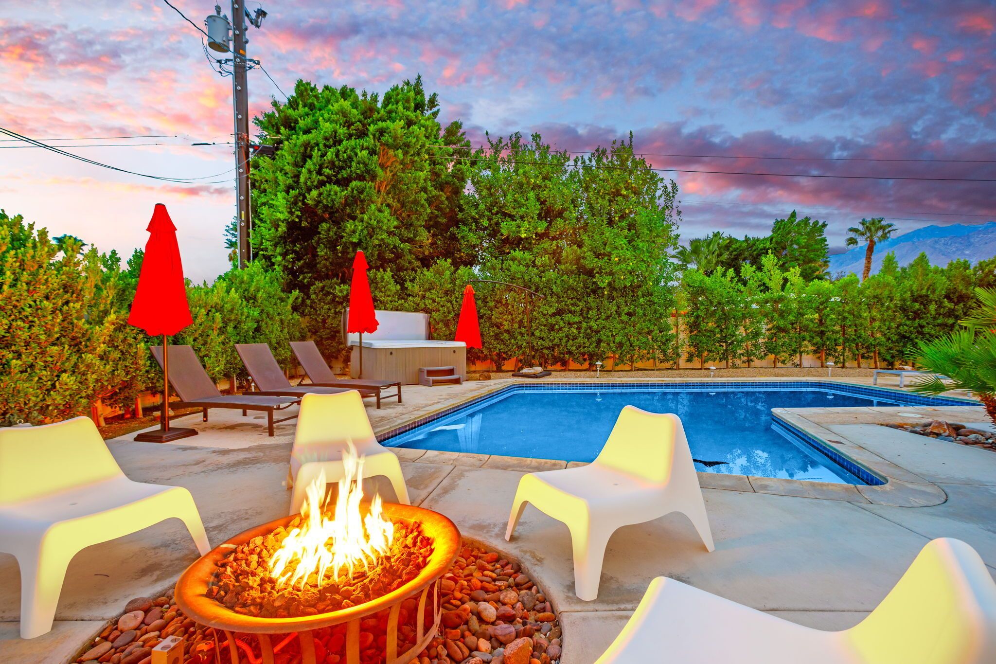 Et oppvarmet basseng