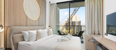 Desk, iron/ironing board, travel crib, WiFi