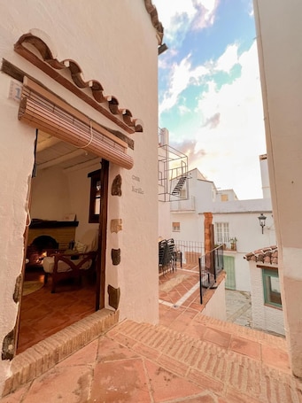 Terrasse/Patio. Landhaus 'Casa Harillo' mit Bergblick und WLAN
