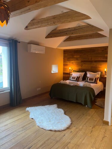 Chambre d’hôtes « Épicéa » avec salle de bains, terrasse partagée, Wi-Fi et climatisation