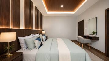 Family Villa | Hypo-allergenic bedding, minibar, in-room safe, desk