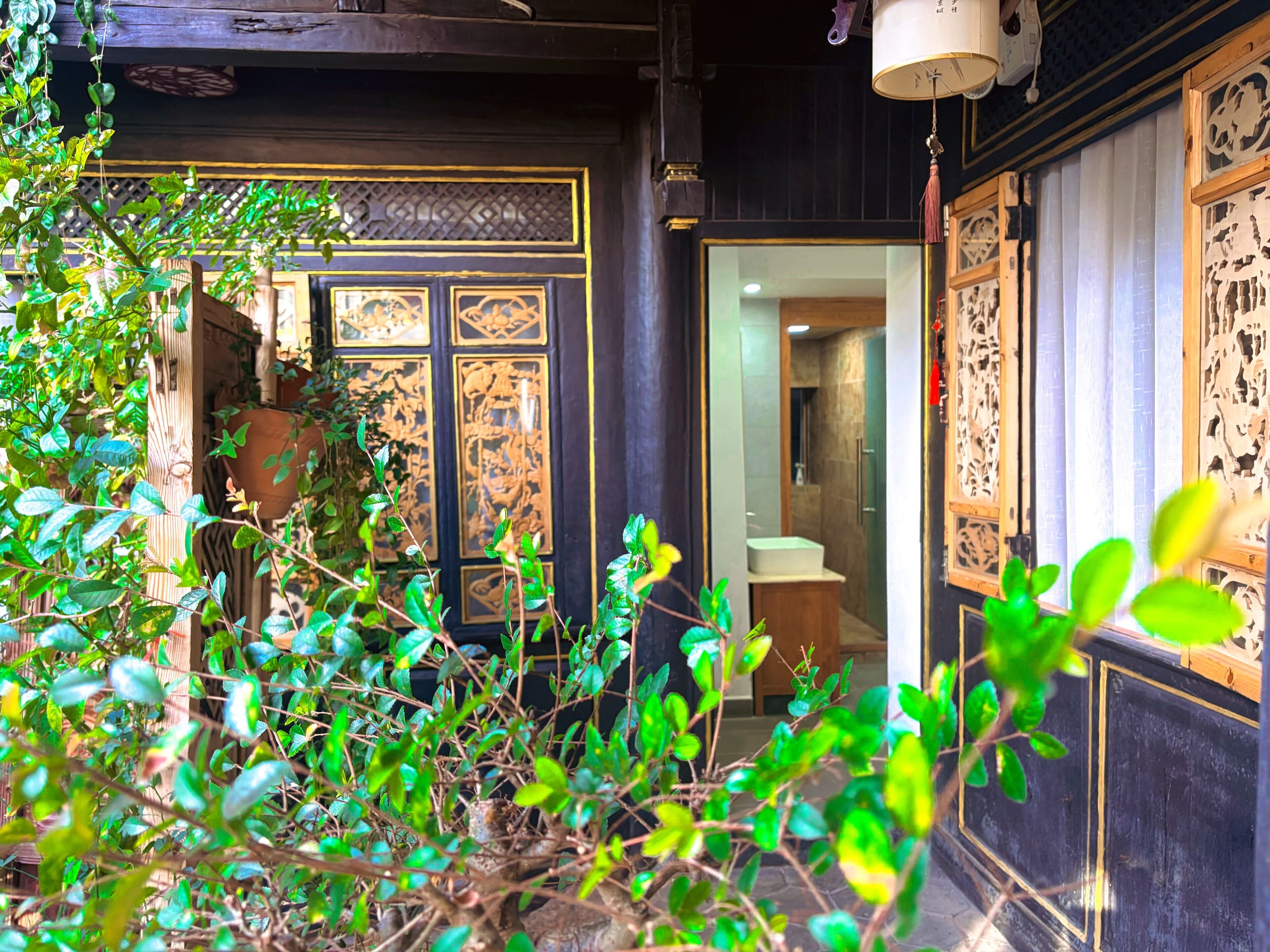 ห้องเบสิกทวิน, ระเบียง, วิวสวนหย่อม | วิวจากห้องพัก