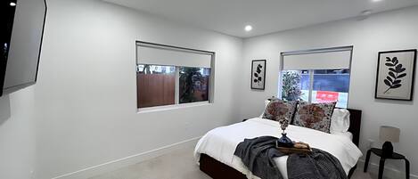 Blackout curtains, iron/ironing board, free WiFi