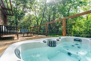 Terrace/patio - Holiday Home 'Lodge Exotique 4 - Mas De Rey' with Private Terrace, Wi-Fi and Air Conditioning (Arpaillargues-et-Aureillac)
