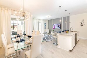 Villa (4 Bedrooms) | Living area | 48-inch Smart TV with cable channels - Best Vacation Villa, Themed Beds, Private Pool (Kissimmee)