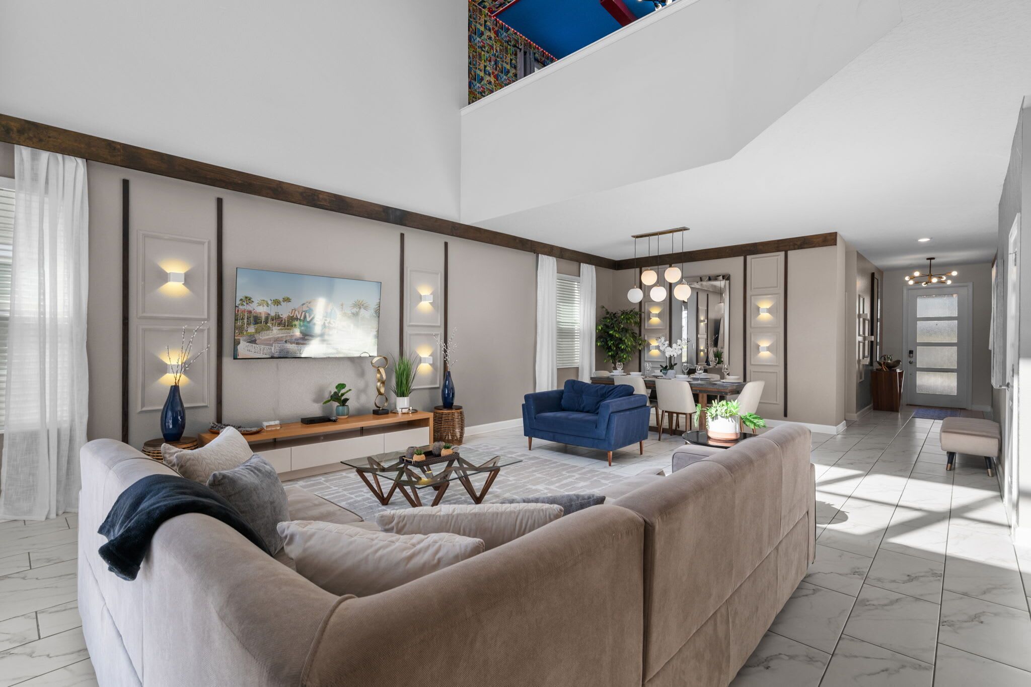 Ferienhaus (5 Bedrooms) | Wohnbereich | Fernseher