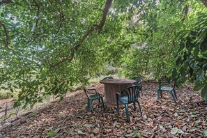 屋外ダイニングエリア