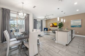 Villa (4 Bedrooms) | Living area | 42-inch Smart TV with cable channels - Magical Retreat, Spacious Villa 10 min From Disney (Kissimmee)