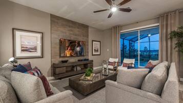 House (6 Bedrooms) | Living area | 50-inch Smart TV with cable channels
