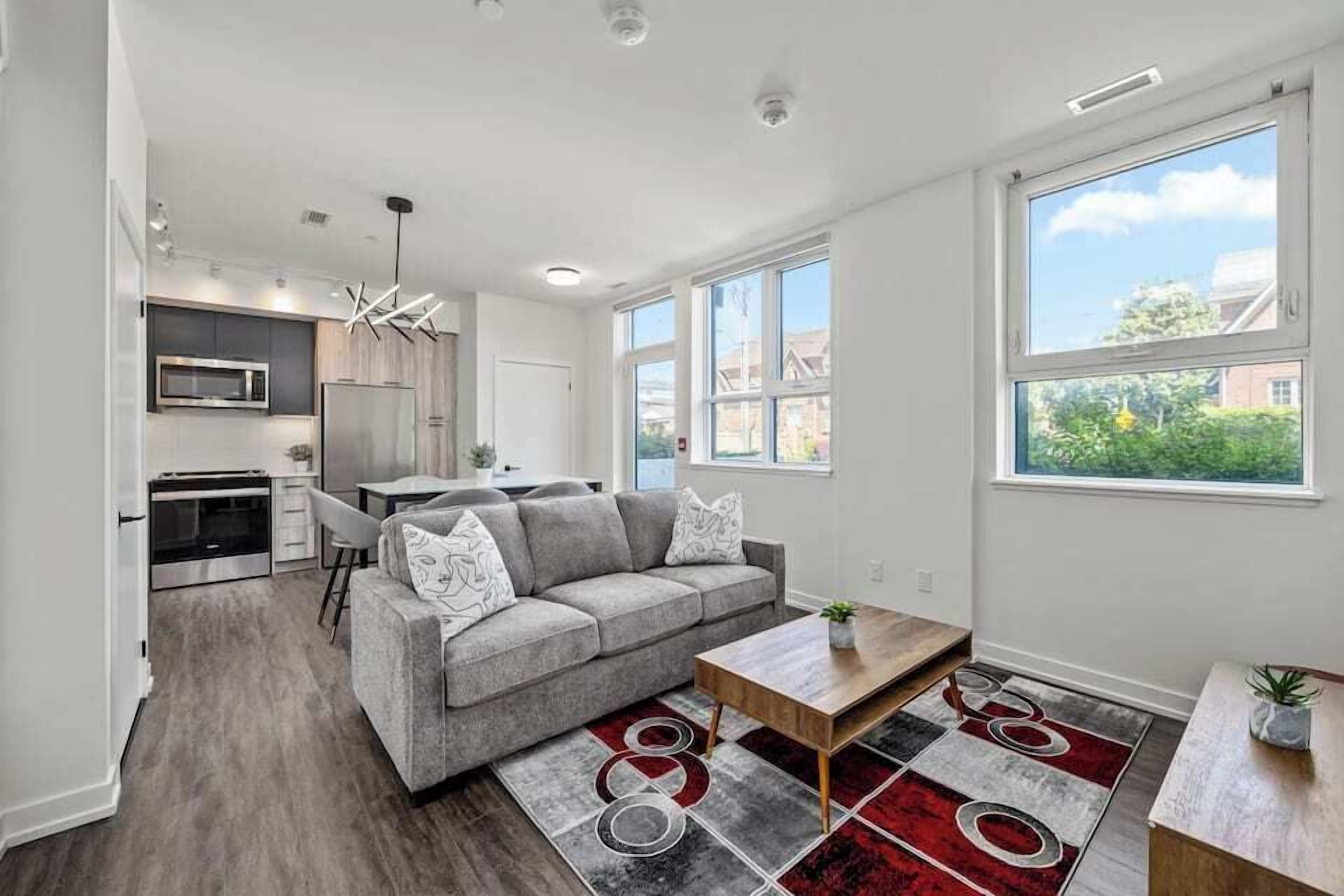 City Apartment, Multiple Beds, Non Smoking | Living area | 50-inch LED TV with digital channels