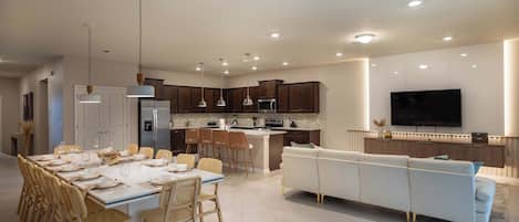 House (Multiple Bedrooms) | Living area | 50-inch Smart TV with cable channels