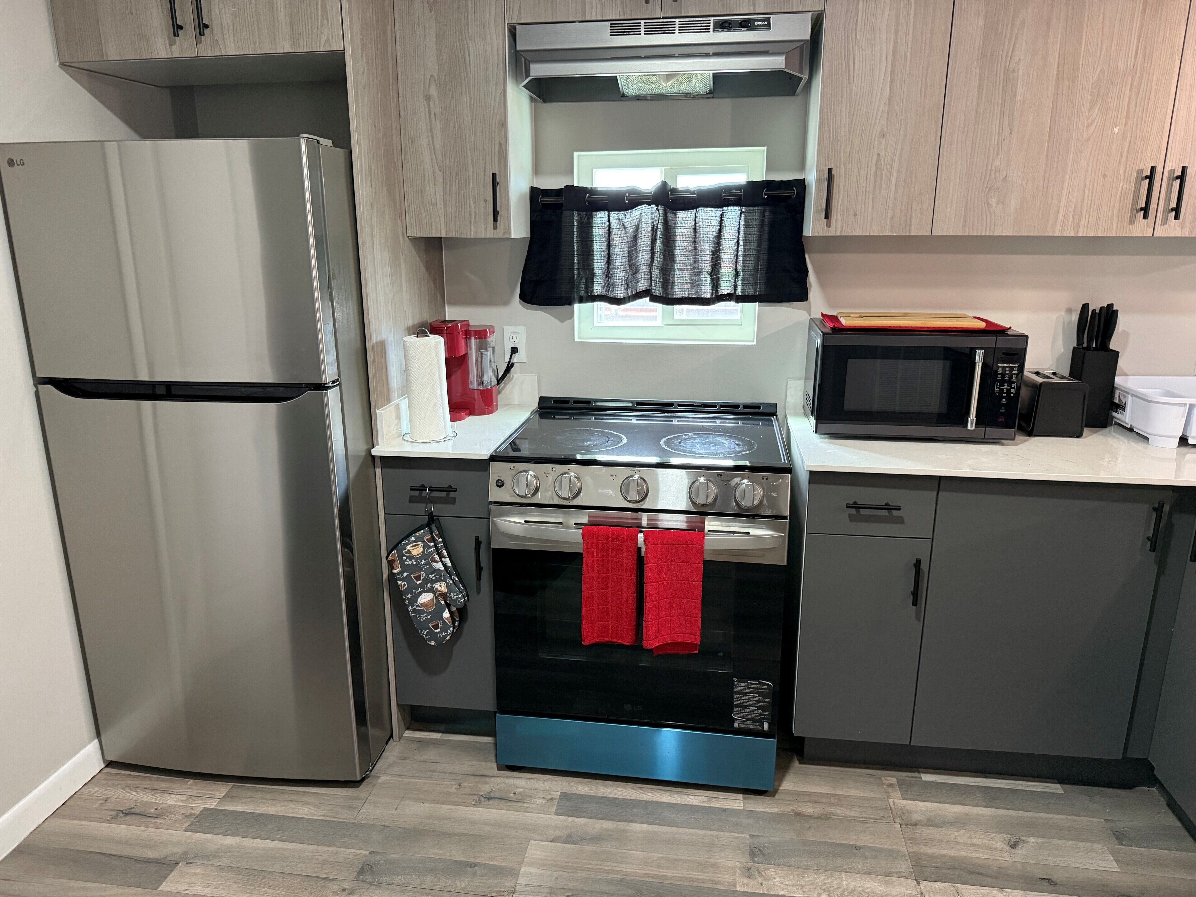 Microwave, oven, stovetop