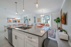 Villa (4 Bedrooms) | Living area | 50-inch Smart TV with cable channels - Ultimate Luxury Home-private Pool, Themed Bedroom (Kissimmee)