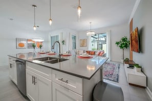 Villa (4 Bedrooms) | Living area | 50-inch Smart TV with cable channels