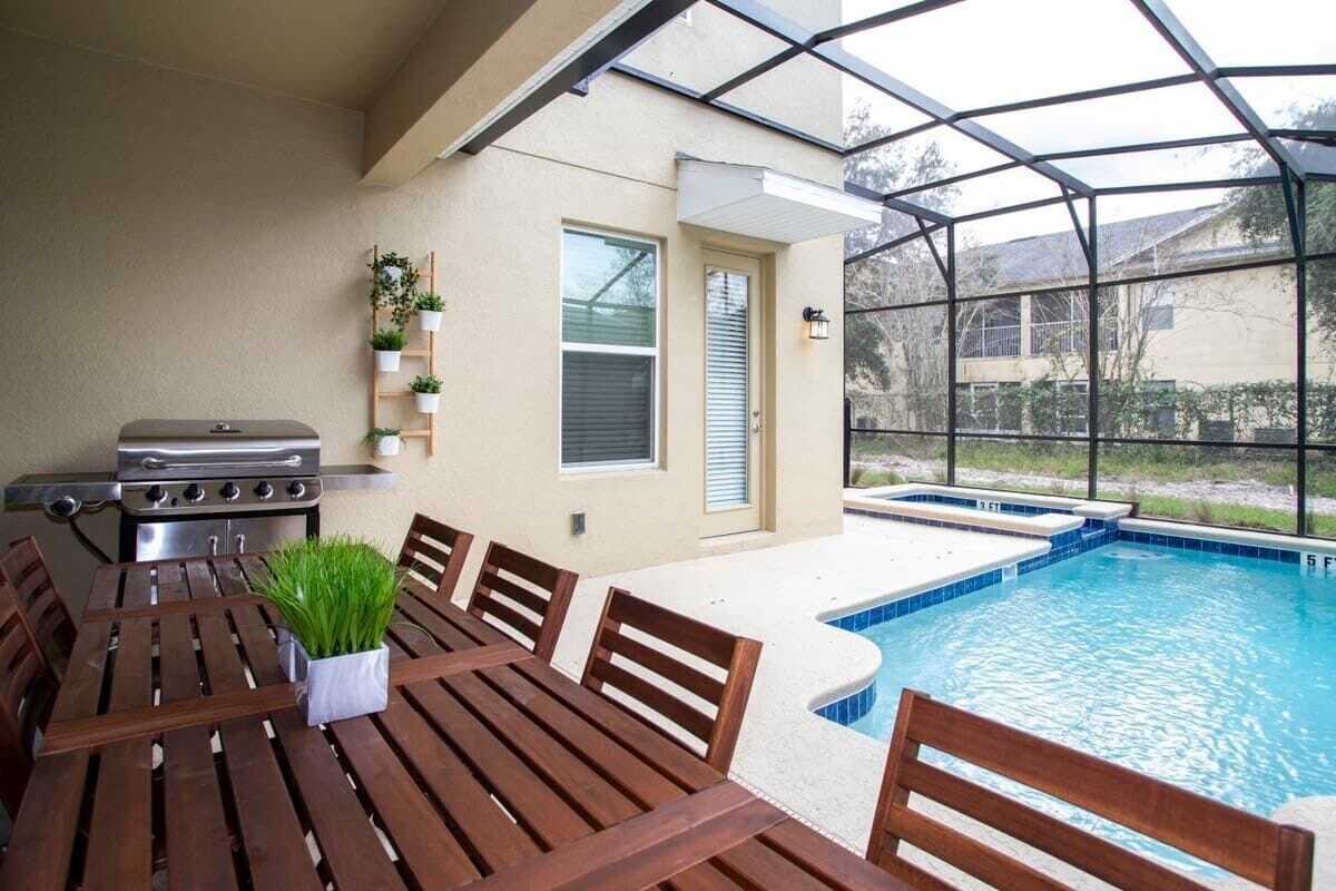 Outdoor banquet area