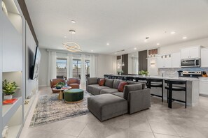 House (Multiple Bedrooms) | Living area - Ultimate 10 Bed Luxury Retreat With Epic Playroom (Clermont)