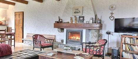 TV, fireplace, table tennis, stereo