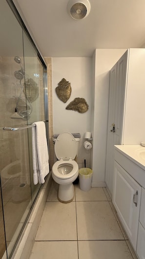 Shower, hair dryer, towels, soap - Oceanfront Efficiency Escape (Fort Lauderdale)