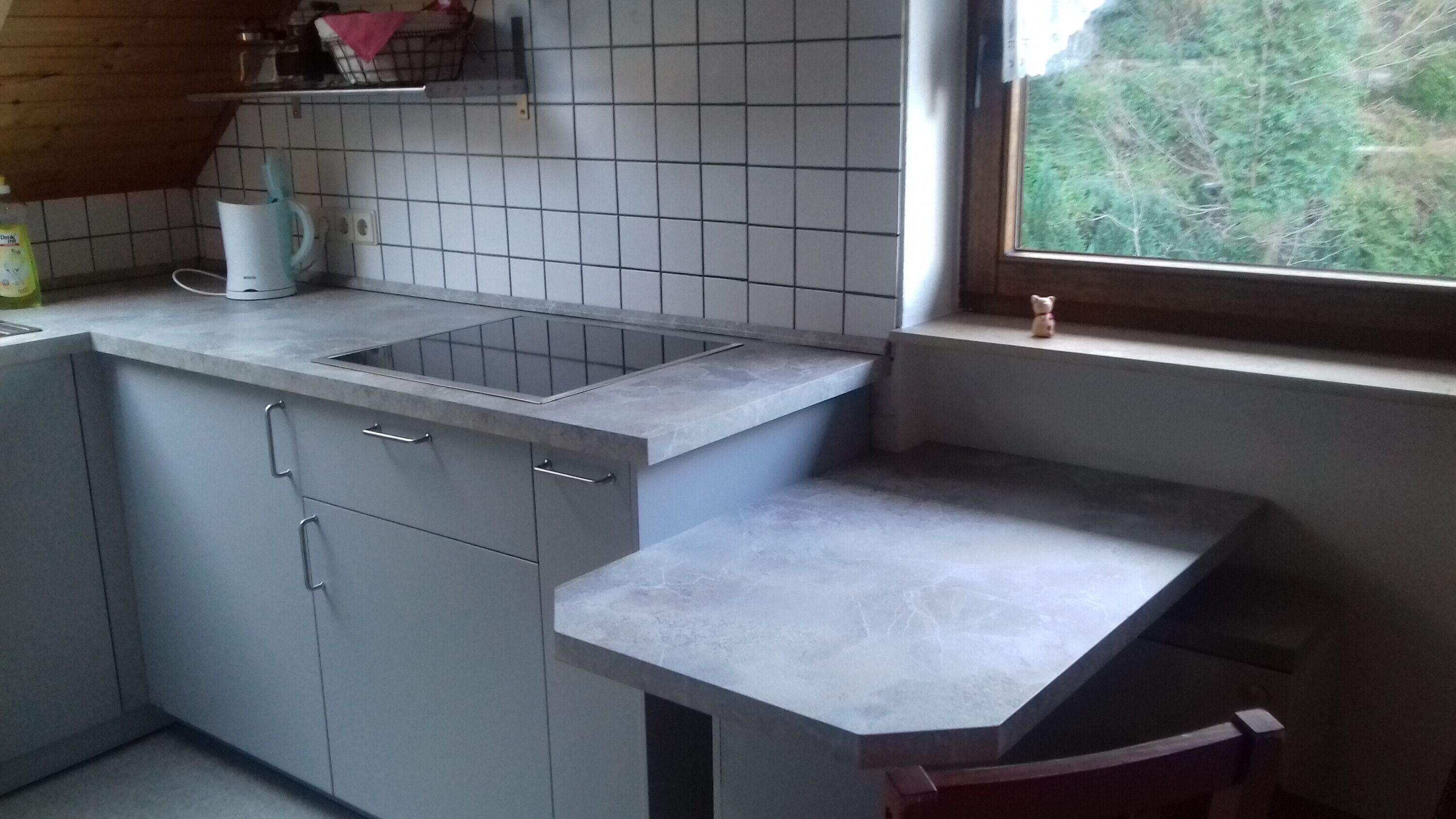 Kühlschrank, Mikrowelle, Herdplatte, Geschirrspüler