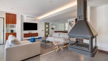 TV, fireplace, ping pong