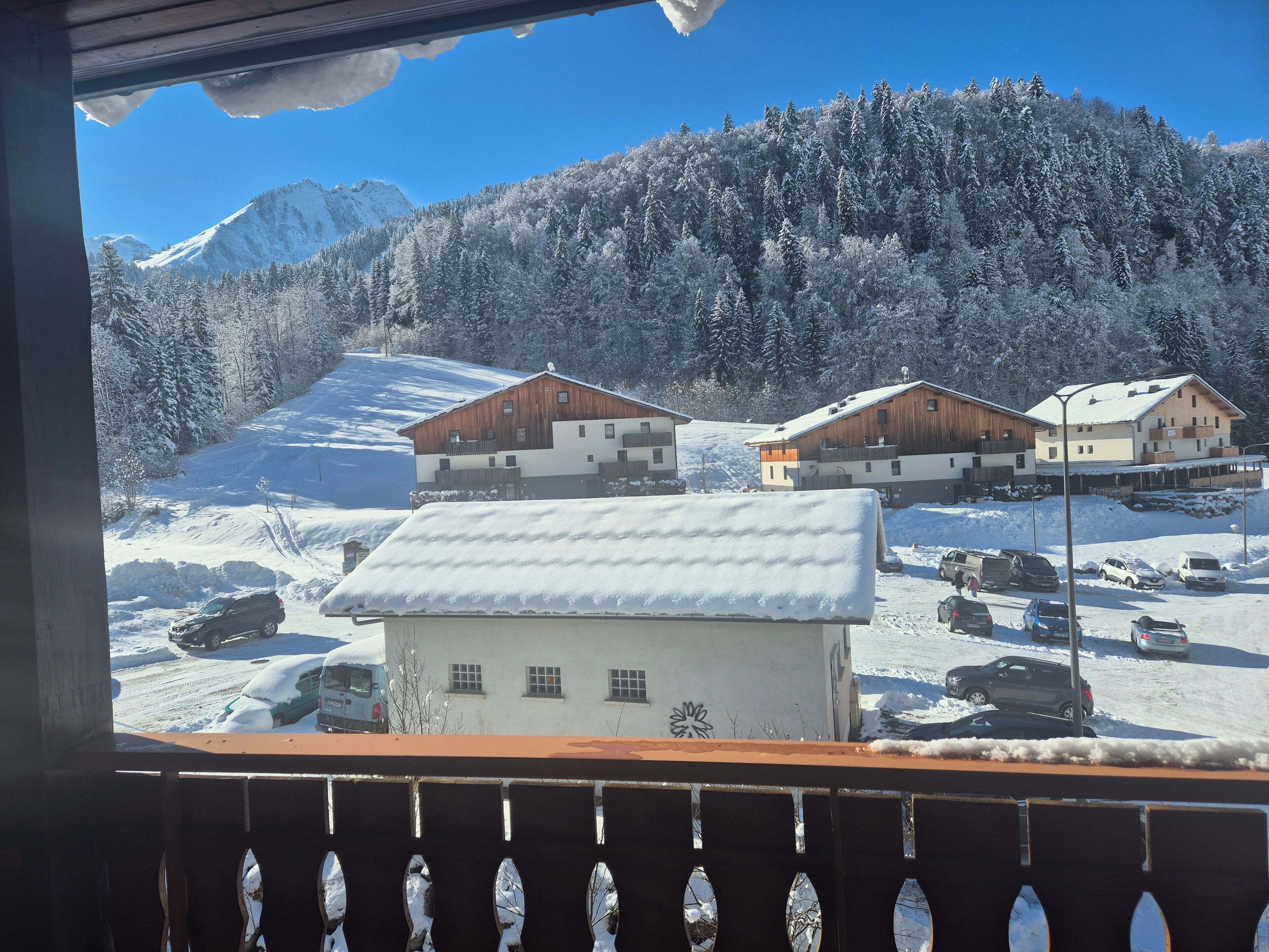 Chambre avec lits jumeaux, balcon