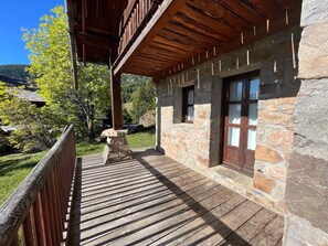 Terrace/patio - Charming half-chalet in a green setting in Pra-Loup (Pra-Loup)