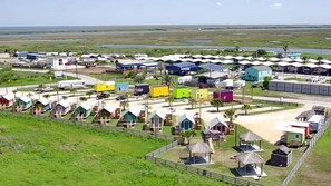 Aerial view - Private Deluxe RV SITE #2 - RV Parking only- no accommodations (Bolivar Peninsula)
